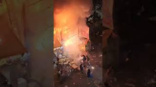 Fire accident in Diwali Crackers shop at Hyderabad INDIA  2024  Not following the safety norms [upl. by Atiuqcir]