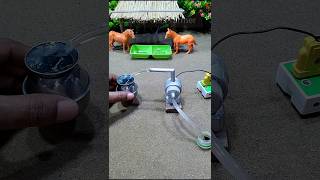 Diy mini tractor project mini motor water pump science project and horse videos  314 [upl. by Gerlac]