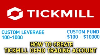 How to create tickmill forex demo account [upl. by Atikahc70]