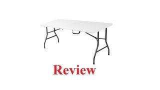 Mainstays 6Foot Long CenterFold Table Review [upl. by Refanej435]