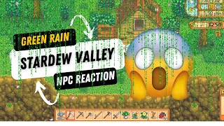 Stardew Valley 16 Green Rain NPC Reaction [upl. by Enyalb]