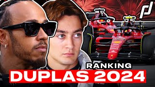 TOP 10 DUPLAS DE LA FORMULA 1 2024 ¿CUÁL ES LA MEJOR [upl. by Ced]