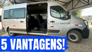 5 VANTAGENS EM COMPRAR A RENAULT MASTER MINIBUS EXECUTIVE 23 DIESEL 2024 SEU PASSAGEIRO AGRADECE [upl. by Nyrroc218]