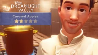 How to make Caramel Apples Recipe  Disney Dreamlight Valley [upl. by Brag345]