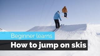 How to Jump on Skis  a Beginner Skiers Progression [upl. by Noryk]