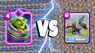 EVOLVED MORTAR VS XBOW  Clash Royale Battle [upl. by Nytram65]