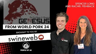 Exclusive 2024 World Pork Expo Interview Genesus Genetics Spencer Long with Rachel Fishback [upl. by Llesram380]