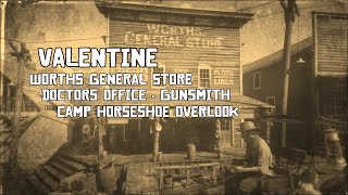 Valentine Worths General Store Doctors Office Gunsmith Camp Horseshoe Overlook CIIE140 RDRII [upl. by Nyraf]