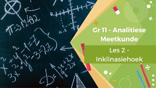 Gr11 Analitiese Meetkunde – Les 2 Inklinasiehoek [upl. by Llennehc209]