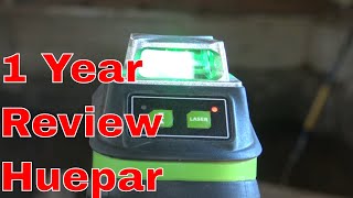 1 Year Review Huepar 360 Degree Laser Level [upl. by Acirea670]