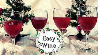 Easy Red Wine For Christmas At Home  Red Wine Making For Beginners  Make Red Wine At Home for Xmas [upl. by Cleavland]