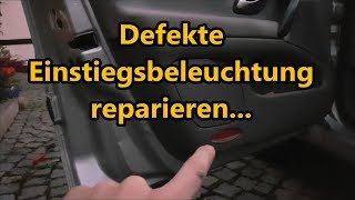 Ein Ausstiegsbeleuchtung vorn links reparieren  Renault Laguna 2  Philipp [upl. by Zurkow799]