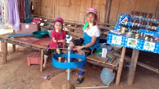 Women of the Padaung tribe the long neck women Chiang Rai Thailand [upl. by Ulyram]