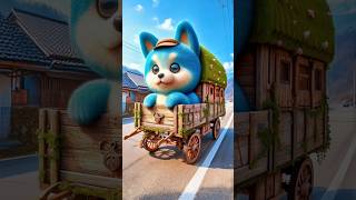 🐶 Evolution of Dog  Wooden Wagon 🙂 Dog Evolution ✅ shorts dog cute puppy [upl. by Tegdirb]