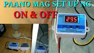 PAANO MAG SET UP NG ON AND OFF NG THERMOSTAT OR HOW TO SET UP ON AND OFF OF THERMOSTAT RonTV [upl. by Gae465]