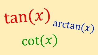 tan cot arctan and all that [upl. by Hasheem]