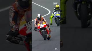 rossi vs pedrosa motogp moto racing competition honda yamaha agresive legend [upl. by Marion]