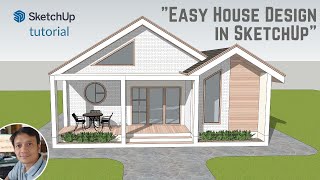 Simple Steps to Create an Exterior House in SketchUp [upl. by Tanya]