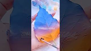 Peepal leaf decoration depainting shortvideo trending viralvideo shorts ytshorts short yt [upl. by Hawthorn]