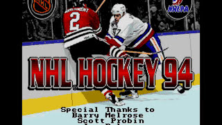 NHL Hockey 94 Sega Genesis Opening 1993 [upl. by Hardej380]