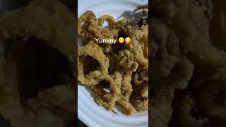 Calamaris with garlic sauce viralvideo cooking calamares trending [upl. by Philip]