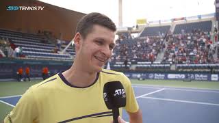 Hubert Hurkacz  R2 PostMatch Interview  Dubai Duty Free Tennis Championships [upl. by Sliwa897]