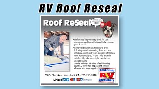 RV Roof Reseal Why Its Critical [upl. by Quigley699]