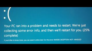 How to Fix KMODE EXCEPTION NOT HANDLED Blue Screen Error on Windows 10 [upl. by Ardnazil]