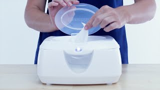 Munchkin Warm Glow Wipe Warmer How to Use [upl. by Suirtemed438]