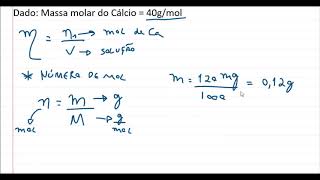 Concentração em molL [upl. by Eciralc176]