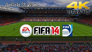 FIFA 14 PlayStation 4 4K Ultra HD Anfield Stadium [upl. by Ijat]