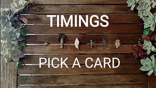 TIMINGS PICK A CARD 🌞 Manifestation When will it happen 🌻 Tarot Reading [upl. by Aikemot324]