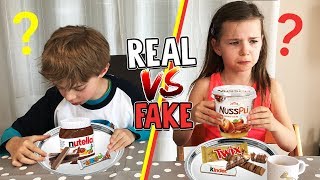 FAKE vs ORIGINAL Süßigkeiten  Kann man den Unterschied schmecken Lulu amp Leon  Family and Fun [upl. by Chastity984]