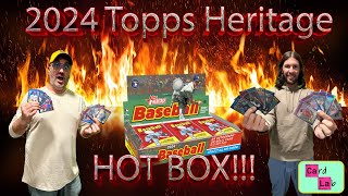 First Look 2024 Topps Heritage Hot Box Elly De La Cruz Evan Carter amp Corbin Carroll Refractors [upl. by Uwton206]