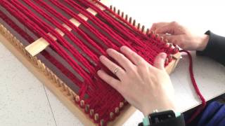 How to Weave a Scarf on the CraftSanity Kindred Scarf Loom [upl. by Gill478]