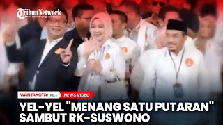 Yelyel ‘Menang Satu Putaran Sambut RKSuswono di Arena Debat Ketiga [upl. by Aramenta]