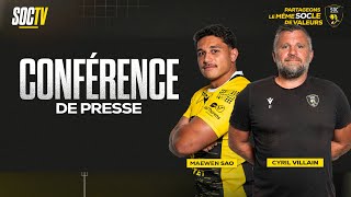 Conférence de presse  SOC Rugby  J21 vs Nice [upl. by Lamrej]