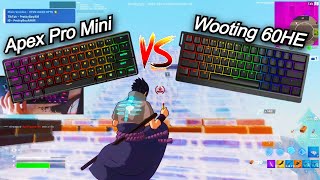 Apex Pro Mini vs Wooting 60HE ASMR Chill🤩Satisfying Keyboard Fortnite 390 FPS Smooth [upl. by Lizned]