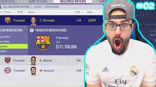 WTF BARCELONA OFFER 130000000 for CRISTIANO RONALDO  FIFA 18 Career Mode 02 [upl. by Broucek912]