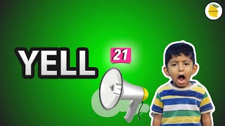 Yell Meaning  Synonym  Antonym  Examples  Daily vocabulary for competitive exams  21 [upl. by Letrice]