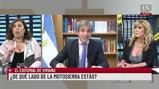 ¿De qué lado de la motosierra estás El editorial de Viviana Canosa [upl. by Beilul146]