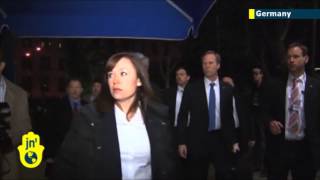 John Kerry Heckled in Munich US Secretary of State startled by shouting German protester [upl. by Naloc]