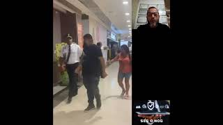 VIGILANTE PERDE O CONTROLE E BRIGA EM PRAÃ‡A DE ALIMENTAÃ‡ÃƒO DE SHOPPING [upl. by Barbuto]