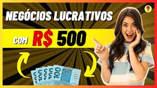 18 IDEIAS DE NEGÓCIOS PARA COMEÇAR COM 500 REAIS [upl. by Yrrek]