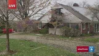 Severe weather rips roof off Prospect home slams it into neighboring house [upl. by Larual]