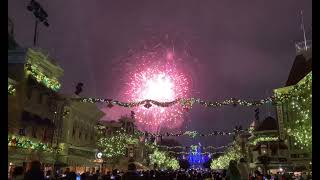 New Years Eve 2022 Disneyland Fireworks [upl. by Hullda]