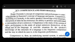 Noam Chomskys Competence and Performance [upl. by Hooge]