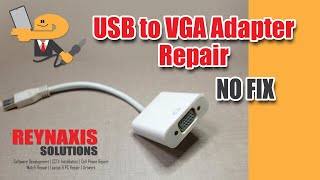 USB to VGA Adapter Repair no fix [upl. by Laira]