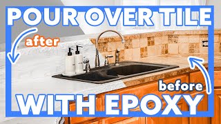 Epoxy Countertops over old tile [upl. by Elias]