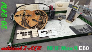 Laser engraver NEJE MAX 4 with E80 2024W laser module Motorized Zaxis Big Working Area 750x460mm [upl. by Anaidirib12]